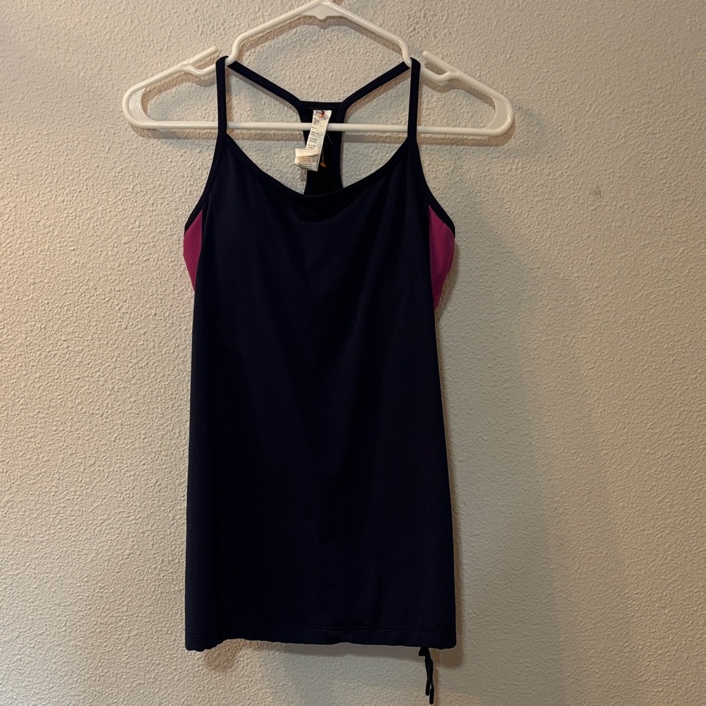 Fabletics Navy and Pink Camisole